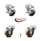 Service Caster 3 Inch High Temp Phenolic Wheel Swivel Bolt Hole Caster Set with 2 Brake SCC SCC-BH20S314-PHSHT-2-TLB-2 - alternate 1